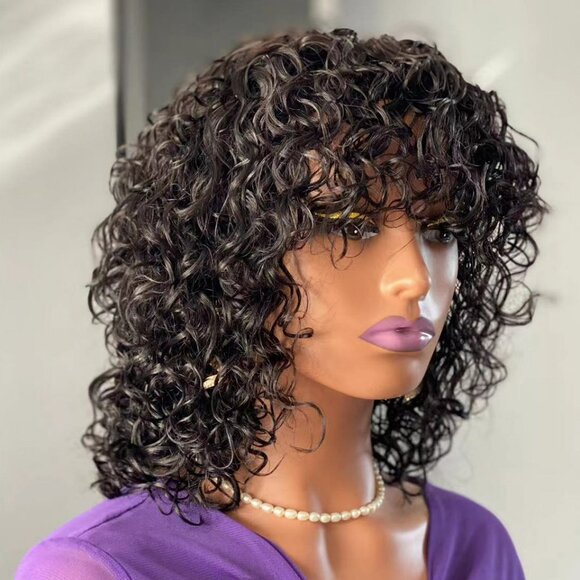 Luna Human Hair Water Wave Wig - Picture 3 of 4